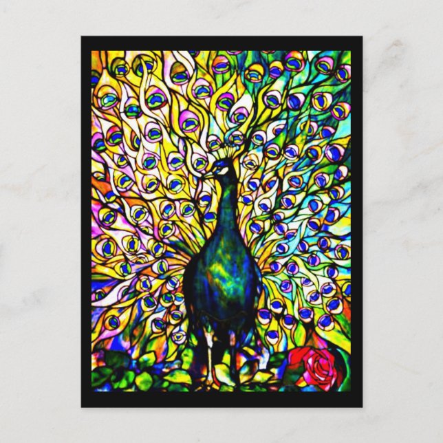 Postcard-Stained Glass-Louis Tiffany 19 Postcard (Front)