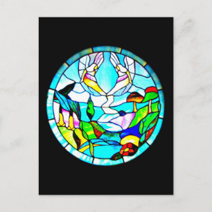 Postcard-Stained Glass-Louis Tiffany 3 Postcard