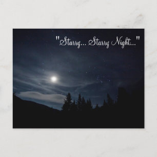 POSTCARD ~ "Starry.. Starry Night..."