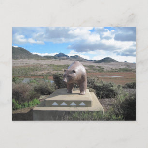 Postcard: Statue of Los Osos Bear Postcard