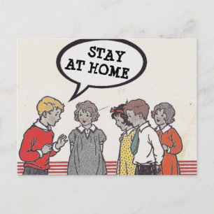 Postcard-stay at home postcard