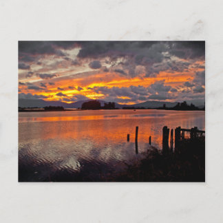 POSTCARD ~ "Sunset Over the Clark Fork River"