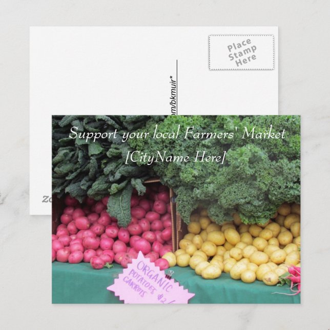Postcard - Support Farmers Market - Potatoes (Front/Back)