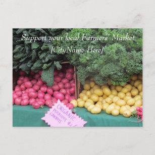 Postcard - Support Farmers Market - Potatoes