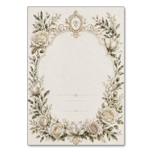 Postcard Table Number