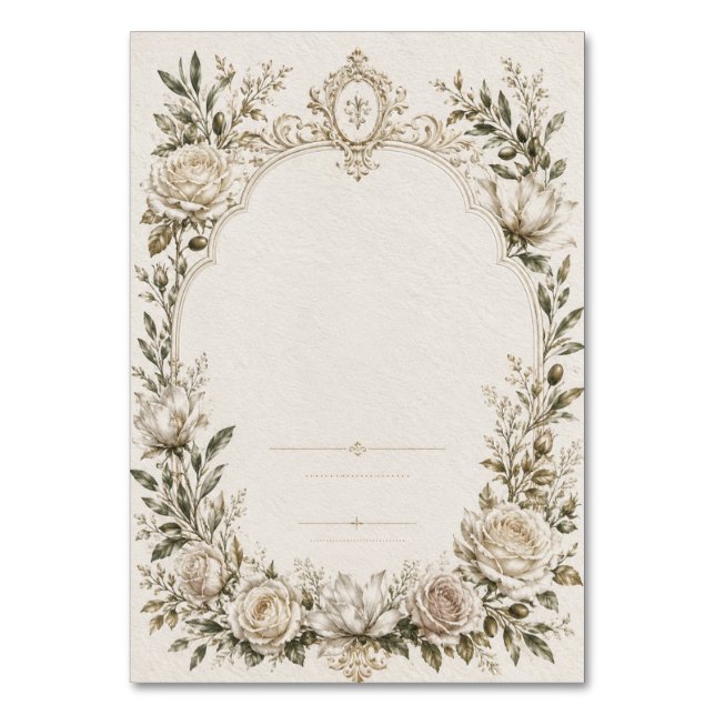 Postcard Table Number (Front)
