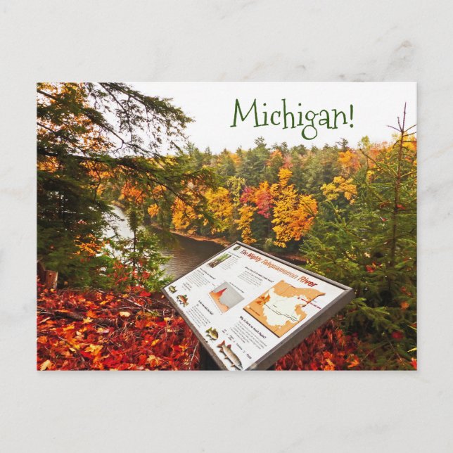 POSTCARD, TAHQUAMENON FALLS STATE PARK, MICHIGAN POSTCARD (Front)