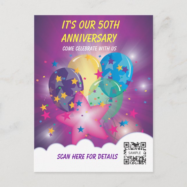 Postcard Template Celebration (Front)