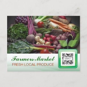Postcard Template Farmer's Market