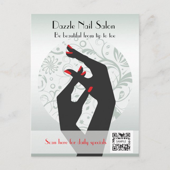 Postcard Template Nail Salon (Front)