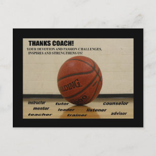 Postcard "Thank You-Coach"