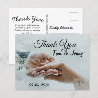 Postcard thank you for attending the invitation