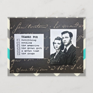 POSTCARD-THANK-YOU NOTE-FITS ANY OCCASION POSTCARD