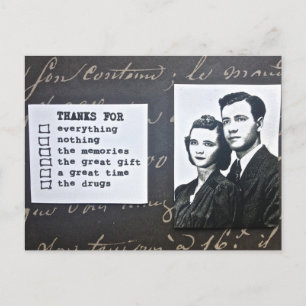 POSTCARD-THANK-YOU NOTE-FITS ANY OCCASION POSTCARD