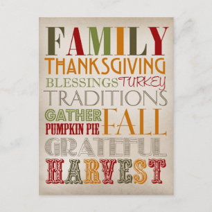 Postcard - Thanksgiving