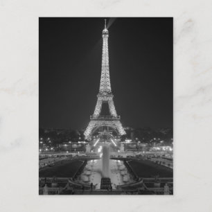 Postcard The Eiffel Tower in Black And White Paris
