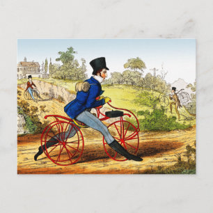 Postcard: The Hobby Horse: Bicycle Prototype Postcard