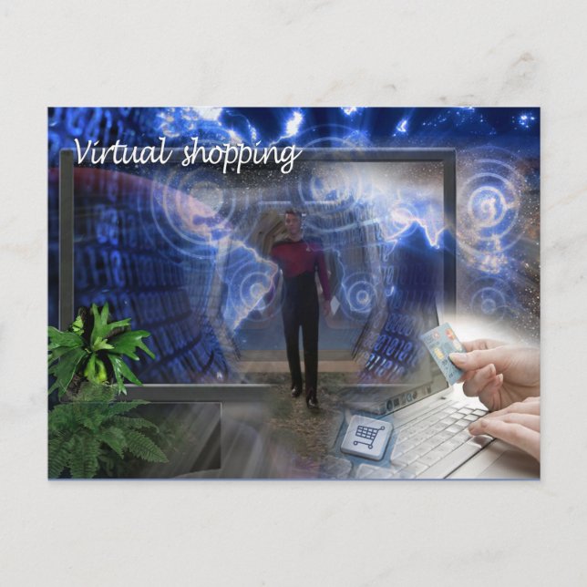 Postcard the virtual shopper (Front)