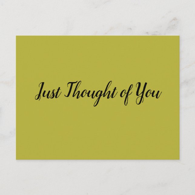 Postcard -  Thought: Peace. (Front)