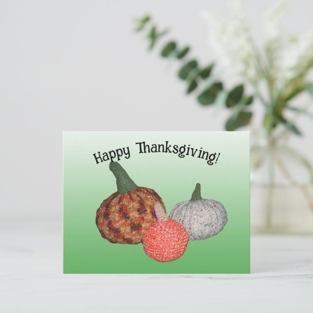 Postcard - Three Pumpkins (Standing Front)