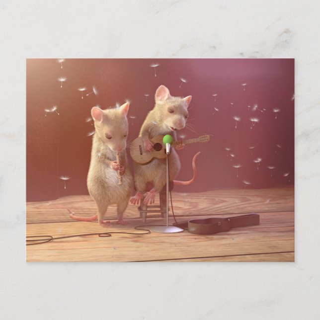 Postcard: "Tiny Artists" Postcard (Front)