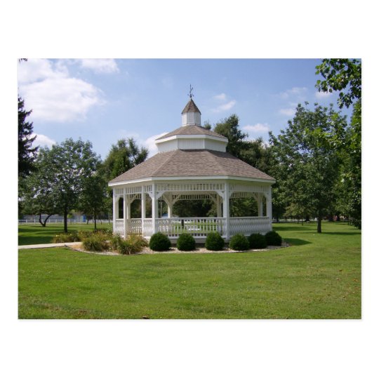 Postcard- Tipton Indiana Gazebo Postcard