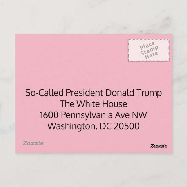 Postcard to President Trump (Back)
