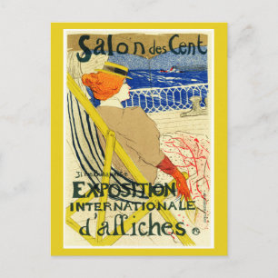 Postcard: Toulouse Lautrec - Salon des Cent Postcard