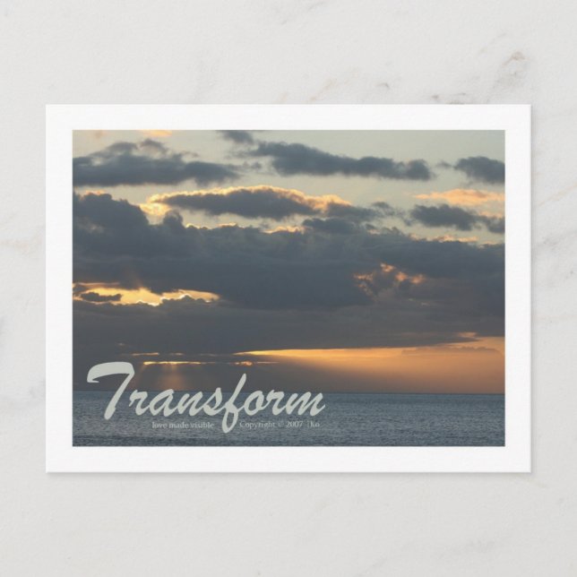 Postcard "Transform" (Front)