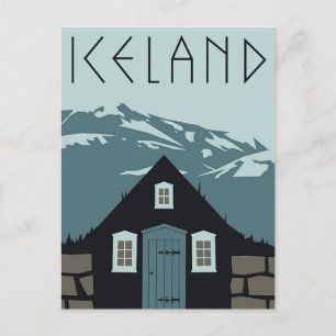 Postcard - Travel Poster Iceland