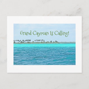 postcard/TURQUOISE WATER OF GRAND CAYMAN IS CALLIN Postcard