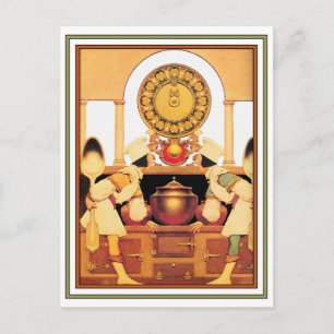 Postcard: Two Pastry Cooks - Maxfield Parrish Postcard