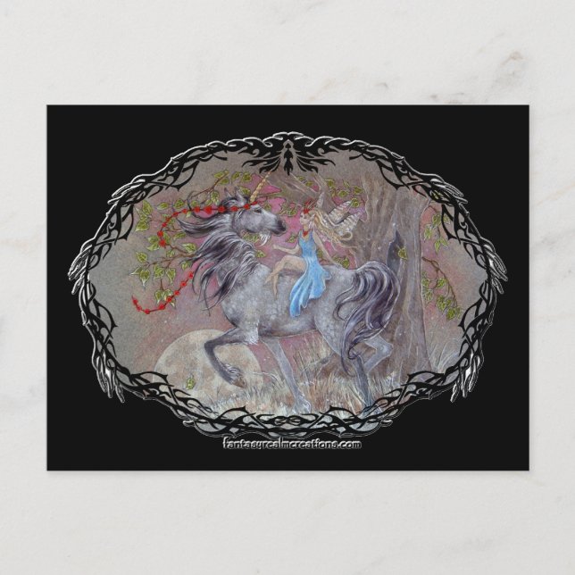 Postcard - Unicorn Valentine (Front)