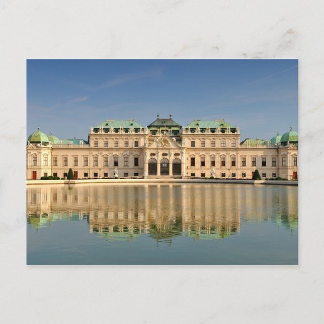 Postcard Upper Belvedere, Vienna Austria (Front)