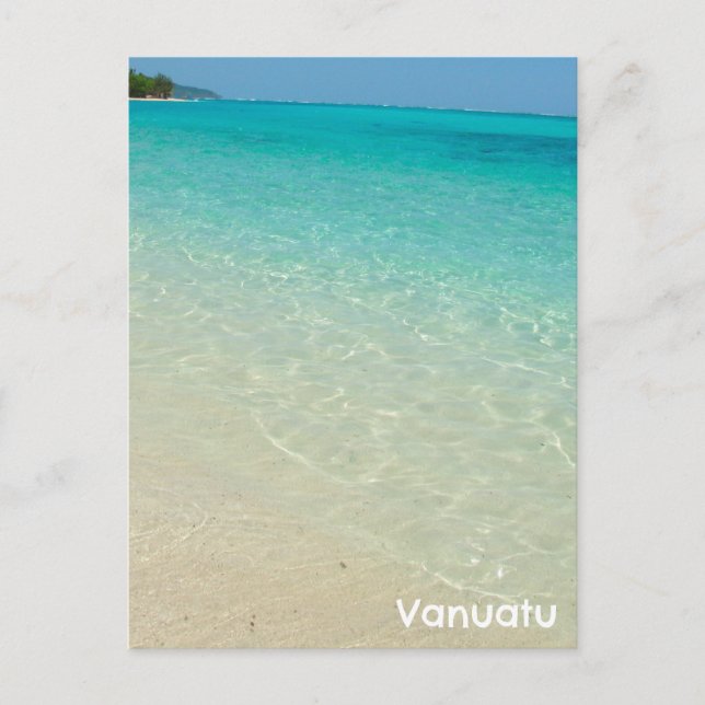 Postcard Vanuatu South Pacific Islands Water Beach (Front)