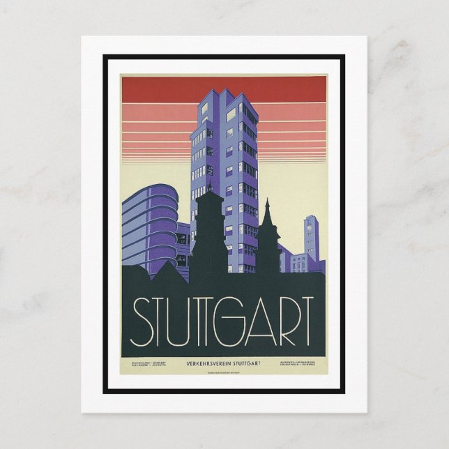 Postcard - Verkehrsverein Stuttgart (Front)