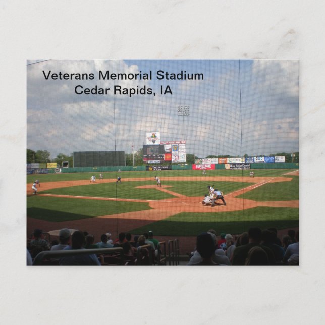 Postcard - Veterans Memorial Stadium - 2011-02 (Front)