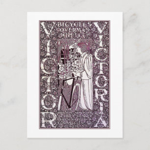 Postcard: Victor, Victoria Bicycles - Will Bradley Postcard