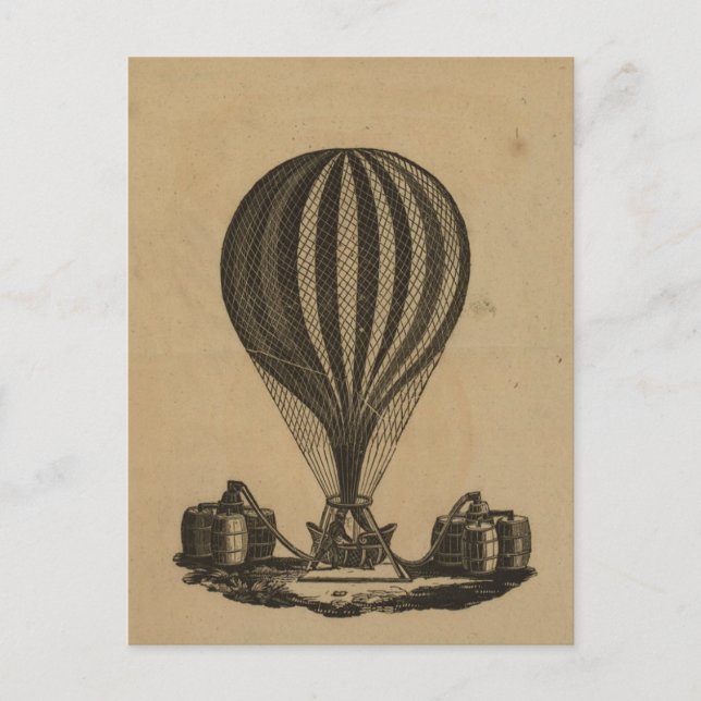 Postcard-Vintage Art-Hot Air Balloons 5 Postcard (Front)