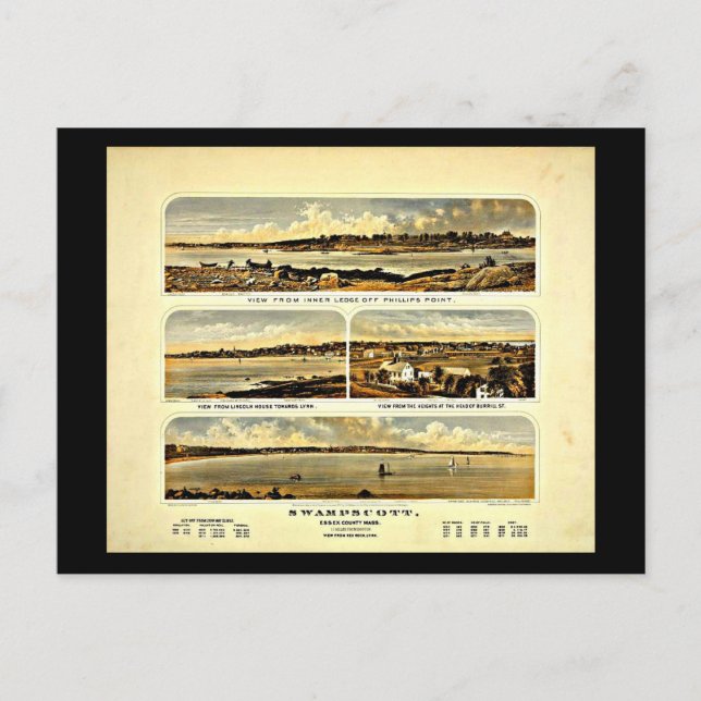 Postcard-Vintage Boston Artwork-27 Postcard (Front)