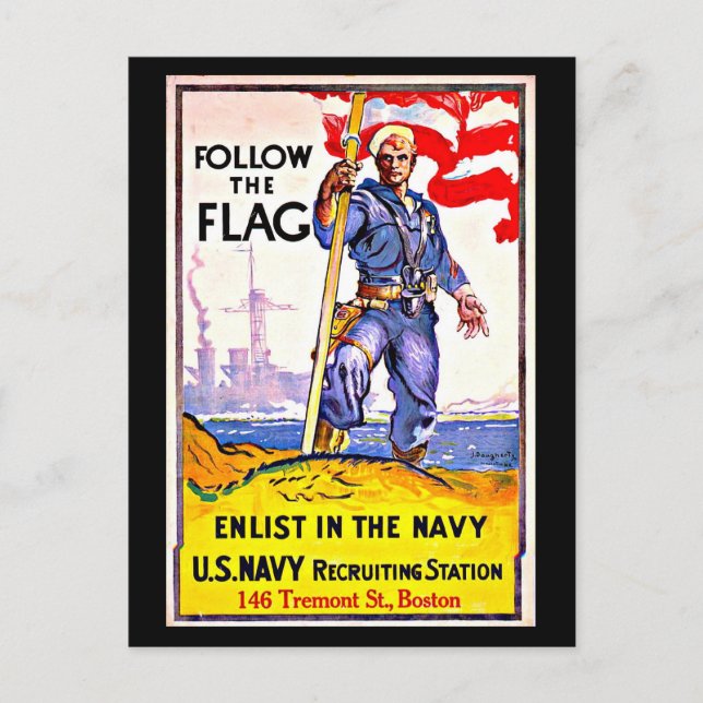 Postcard-Vintage Boston Artwork-32 Postcard (Front)