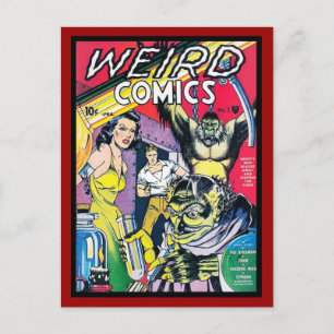 Postcard Vintage Comic Book Covers