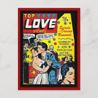 Postcard Vintage Comic Book Covers