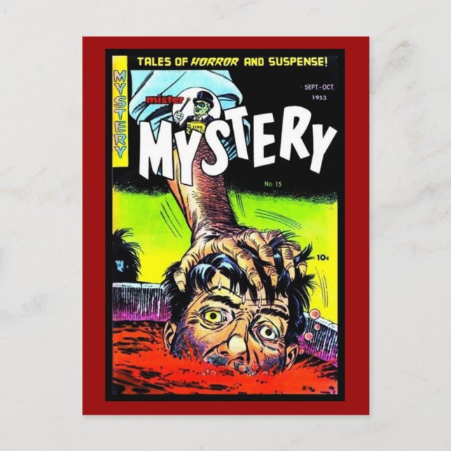 Postcard Vintage Comic Book Covers (Front)