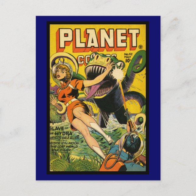 Postcard Vintage Comic Book Covers (Front)