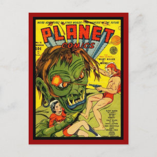 Postcard Vintage Comic Book Covers