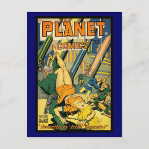 Postcard Vintage Comic Book Covers