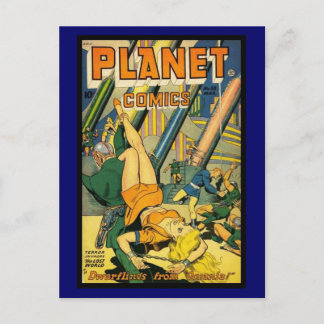 Postcard Vintage Comic Book Covers