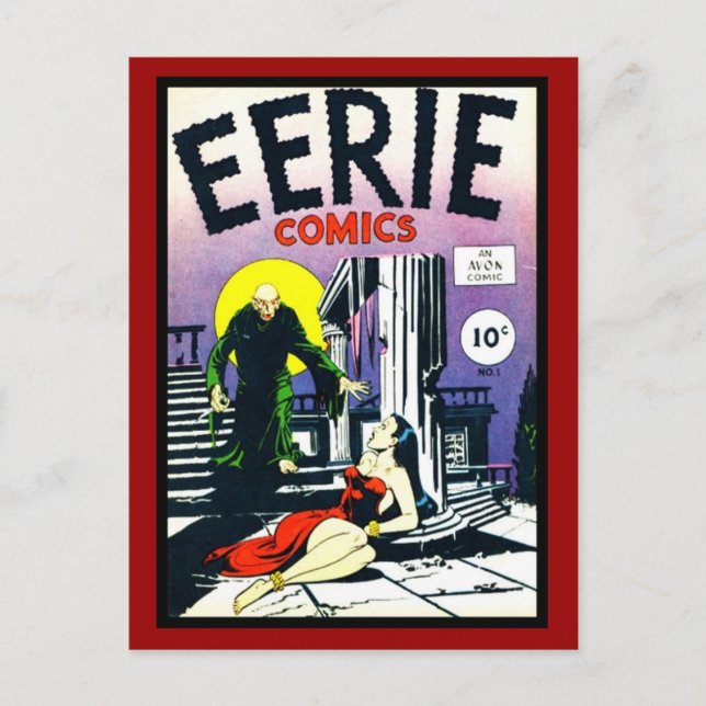 Postcard Vintage Comic Book Covers (Front)