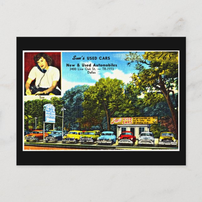 Postcard-Vintage Dallas Artwork-18 Postcard (Front)